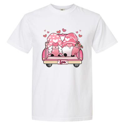 Cute Valentines Day Gnome Couple Love Garment-Dyed Heavyweight T-Shirt