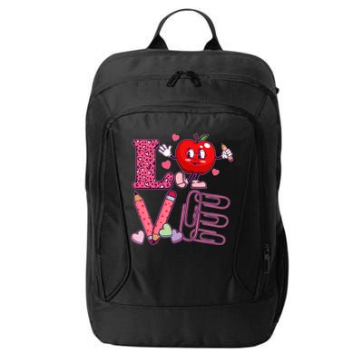 Cute Valentines Day Teacher Love City Backpack