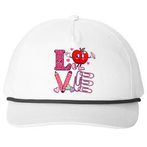 Cute Valentines Day Teacher Love Snapback Five-Panel Rope Hat