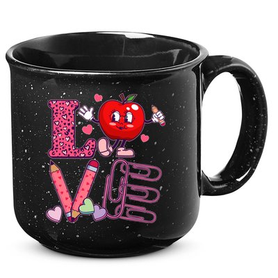 Cute Valentines Day Teacher Love 15oz Campfire Ceramic Mug