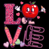 Cute Valentines Day Teacher Love 16 in Basic Backpack