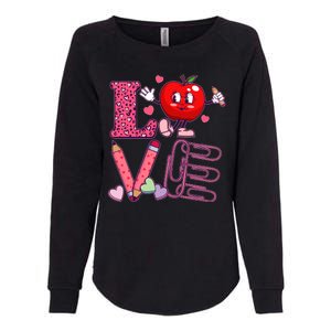 Cute Valentines Day Teacher Love Womens California Wash Sweatshirt