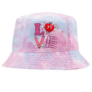 Cute Valentines Day Teacher Love Tie-Dyed Bucket Hat