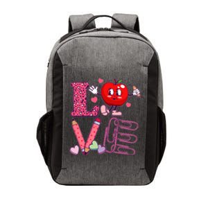 Cute Valentines Day Teacher Love Vector Backpack