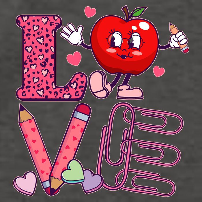 Cute Valentines Day Teacher Love Vector Backpack