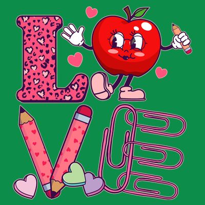 Cute Valentines Day Teacher Love T-Shirt