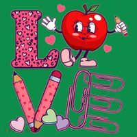 Cute Valentines Day Teacher Love Premium T-Shirt