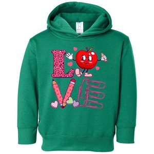 Cute Valentines Day Teacher Love Toddler Hoodie