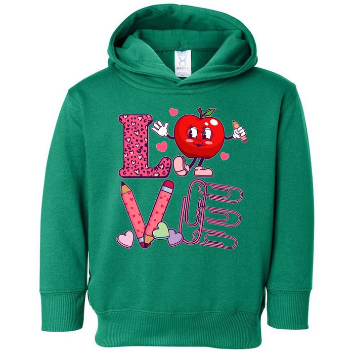 Cute Valentines Day Teacher Love Toddler Hoodie