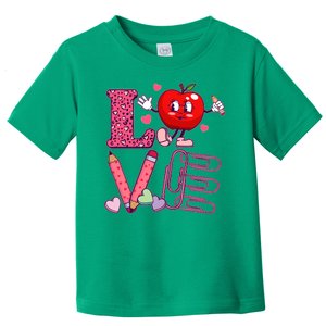 Cute Valentines Day Teacher Love Toddler T-Shirt