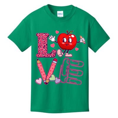 Cute Valentines Day Teacher Love Kids T-Shirt
