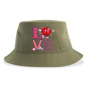 Cute Valentines Day Teacher Love Sustainable Bucket Hat