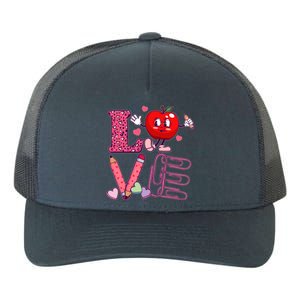 Cute Valentines Day Teacher Love Yupoong Adult 5-Panel Trucker Hat