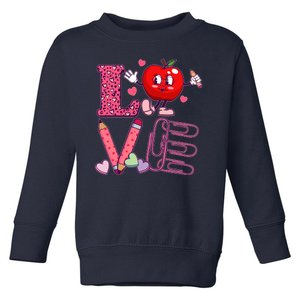 Cute Valentines Day Teacher Love Toddler Sweatshirt