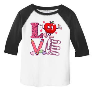 Cute Valentines Day Teacher Love Toddler Fine Jersey T-Shirt