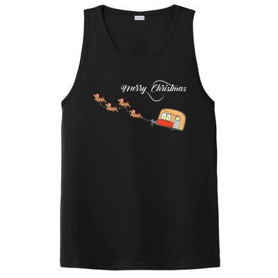 Camper Van Dachshund Sleigh Doxie Dog PosiCharge Competitor Tank