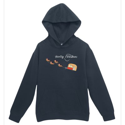 Camper Van Dachshund Sleigh Doxie Dog Urban Pullover Hoodie