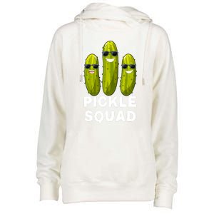 Cute Vegan Dill Pickle Costume Adult Pickle Squad Gift Womens Funnel Neck Pullover Hood