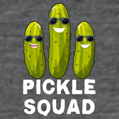 Cute Vegan Dill Pickle Costume Adult Pickle Squad Gift T-Shirt