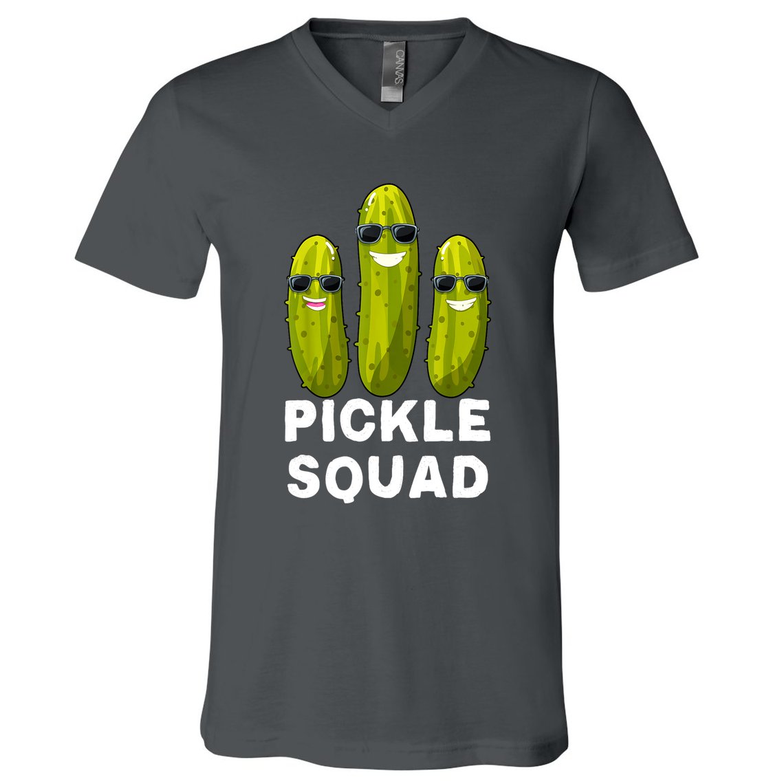 Cute Vegan Dill Pickle Costume Adult Pickle Squad Gift V-Neck T-Shirt