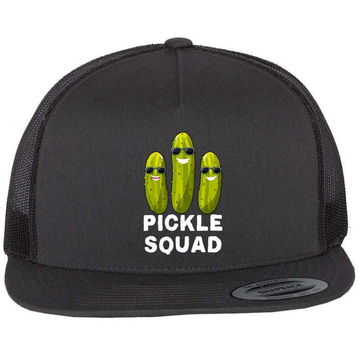 Cute Vegan Dill Pickle Costume Adult Pickle Squad Gift Flatbill Hat