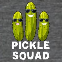 Cute Vegan Dill Pickle Costume Adult Pickle Squad Gift Flatbill Hat