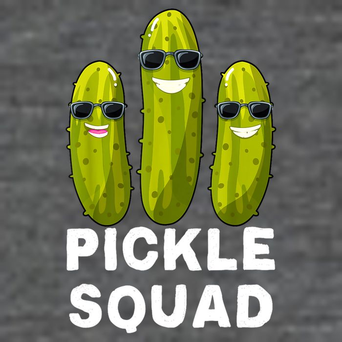 Cute Vegan Dill Pickle Costume Adult Pickle Squad Gift Flatbill Hat