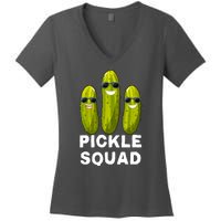 Cute Vegan Dill Pickle Costume Adult Pickle Squad Gift Women's V-Neck T-Shirt