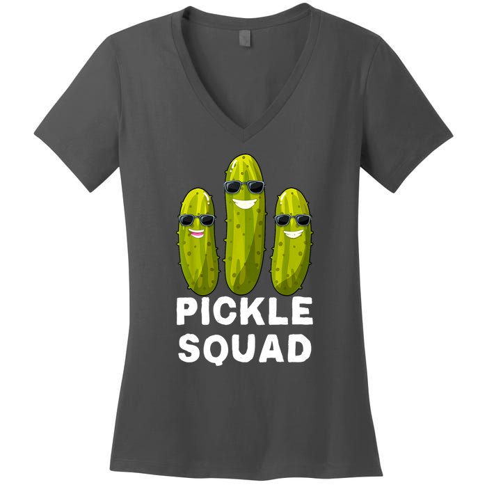 Cute Vegan Dill Pickle Costume Adult Pickle Squad Gift Women's V-Neck T-Shirt