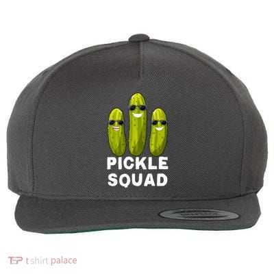 Cute Vegan Dill Pickle Costume Adult Pickle Squad Gift Wool Snapback Cap