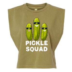 Cute Vegan Dill Pickle Costume Adult Pickle Squad Gift Garment-Dyed Women's Muscle Tee