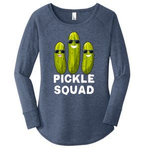 Cute Vegan Dill Pickle Costume Adult Pickle Squad Gift Women's Perfect Tri Tunic Long Sleeve Shirt