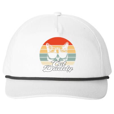 Cat Vintage Daddy Retro Snapback Five-Panel Rope Hat