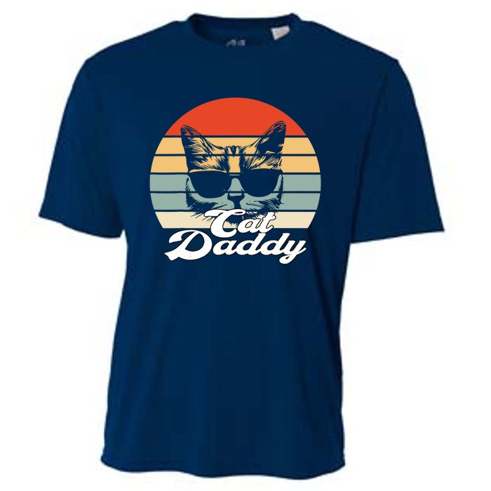 Cat Vintage Daddy Retro Cooling Performance Crew T-Shirt