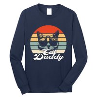 Cat Vintage Daddy Retro Long Sleeve Shirt