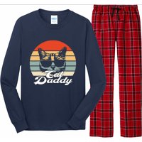 Cat Vintage Daddy Retro Long Sleeve Pajama Set