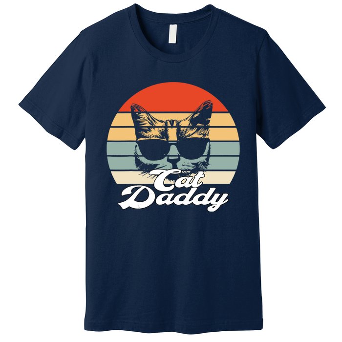 Cat Vintage Daddy Retro Premium T-Shirt