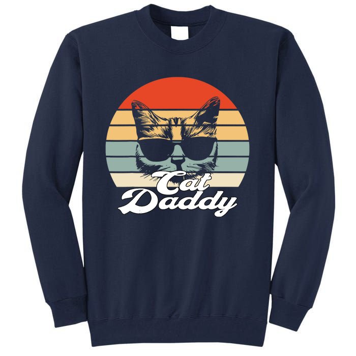 Cat Vintage Daddy Retro Tall Sweatshirt