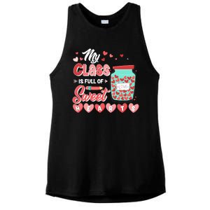 Cute Valentines Day My Class Is Full Of Sweet Hearts Ladies PosiCharge Tri-Blend Wicking Tank