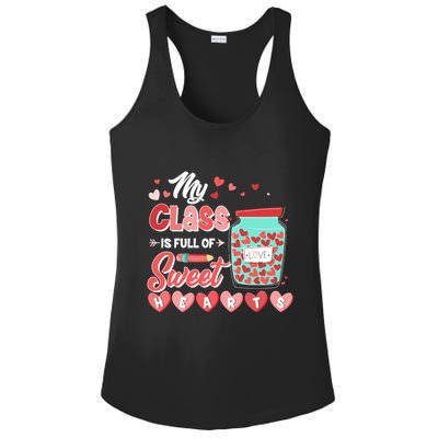Cute Valentines Day My Class Is Full Of Sweet Hearts Ladies PosiCharge Competitor Racerback Tank