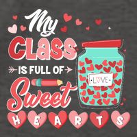 Cute Valentines Day My Class Is Full Of Sweet Hearts Vector Backpack