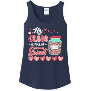 Cute Valentines Day My Class Is Full Of Sweet Hearts Ladies Essential Tank