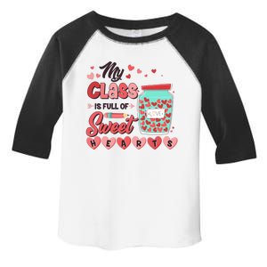 Cute Valentines Day My Class Is Full Of Sweet Hearts Toddler Fine Jersey T-Shirt