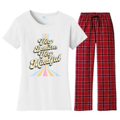 Cute Very Demure Very Mindful Trend Demure & Mindful Women Women's Flannel Pajama Set