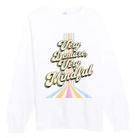 Cute Very Demure Very Mindful Trend Demure & Mindful Women Premium Crewneck Sweatshirt