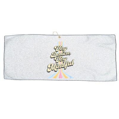 Cute Very Demure Very Mindful Trend Demure & Mindful Women Large Microfiber Waffle Golf Towel