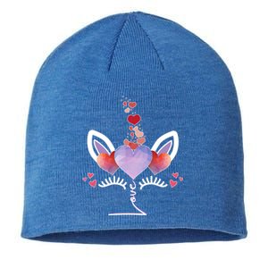 Cute Valentines Day Unicorn Tee Says Love Cool Gift Sustainable Beanie