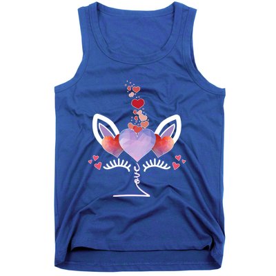 Cute Valentines Day Unicorn Tee Says Love Cool Gift Tank Top