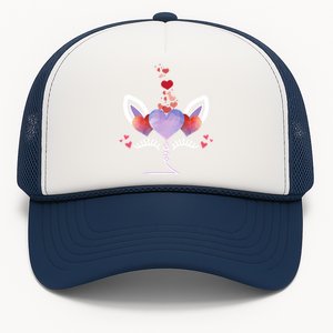 Cute Valentines Day Unicorn Tee Says Love Cool Gift Trucker Hat