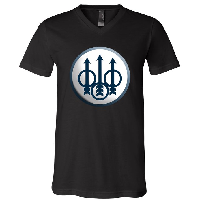 Cool Vector Design Beretta New V-Neck T-Shirt